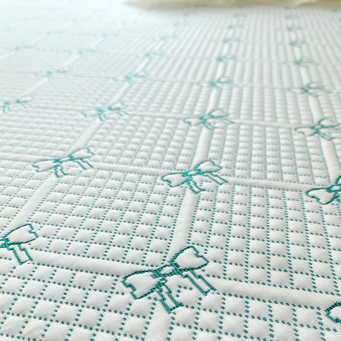 91家纺网 家纺一手货源 找家纺 罗艺轩 2025新款PE中分子凉感软凉席席子床裙款 蝴蝶结-薄荷绿