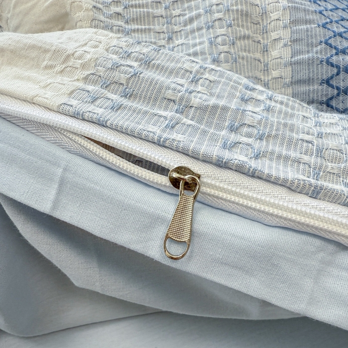 91家纺网 家纺一手货源 找家纺 （总）米可2025春夏新款A类色织华夫格提花全棉四件套