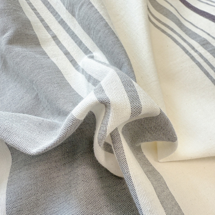 91家纺网 家纺一手货源 找家纺 米可2025春夏新款A类色织华夫格提花全棉四件套 本色-灰