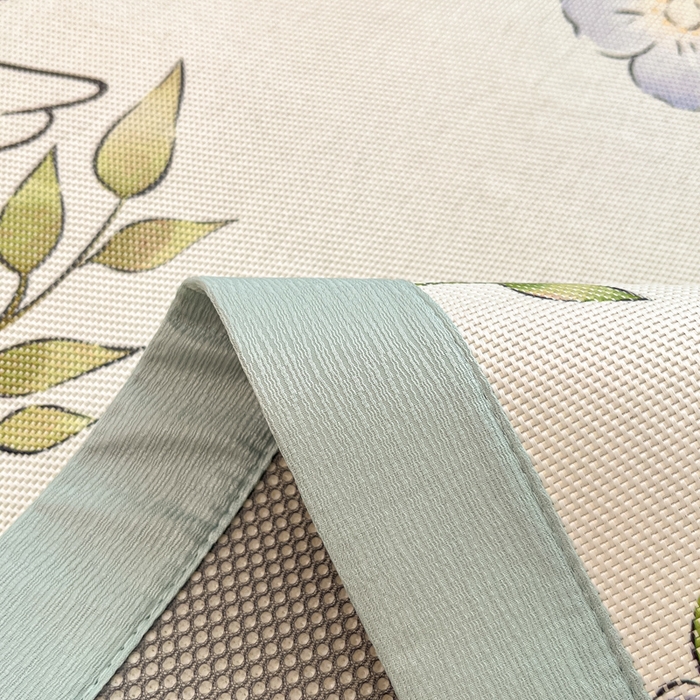 91家纺网 家纺一手货源 找家纺 安哆啦家纺 2025新款A类小清新卡通高品质冰藤印花凉席床笠床席款 冰藤席-天鹅湖【平铺款】