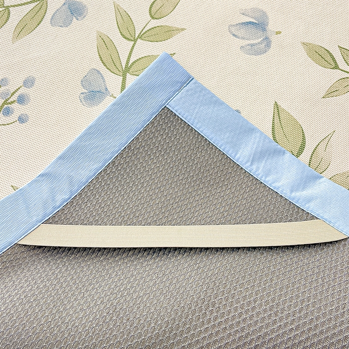 91家纺网 家纺一手货源 找家纺 安哆啦家纺 2025新款A类小清新卡通高品质冰藤印花凉席床笠床席款 冰藤席-森林来信【平铺款】