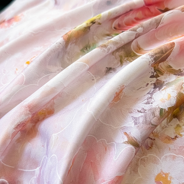 91家纺网 家纺一手货源 找家纺 首选家纺 2025新款法式花边玉锦缎数码印花四件套 法式-情人花朵