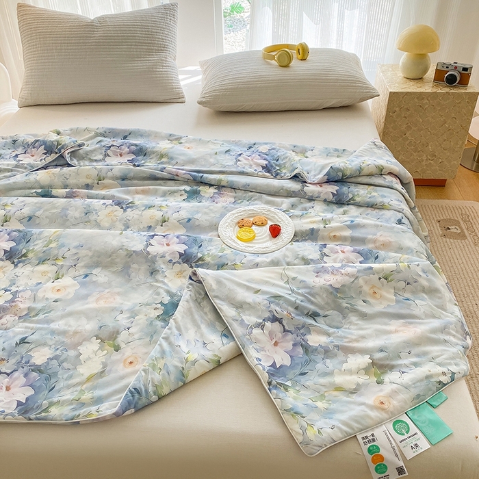 91家纺网 家纺一手货源 找家纺 梦莱斯2025新款印花夏被 艾维斯