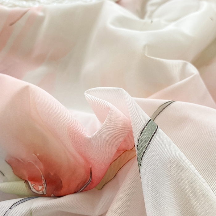 91家纺网 家纺一手货源 找家纺 梦莱斯2025新款印花夏被 梦思-红