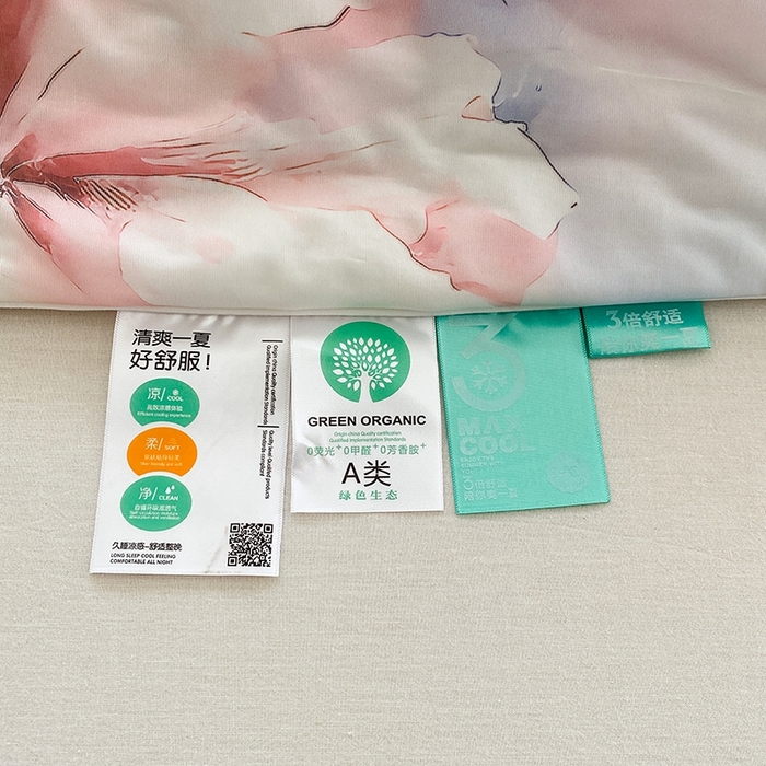 91家纺网 家纺一手货源 找家纺 梦莱斯2025新款印花夏被 梦思-红