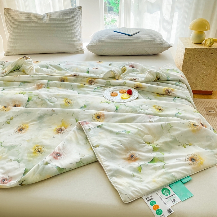 91家纺网 家纺一手货源 找家纺 梦莱斯2025新款印花夏被 梦露