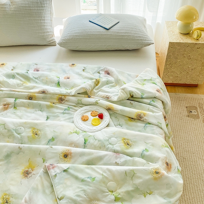 91家纺网 家纺一手货源 找家纺 梦莱斯2025新款印花夏被 梦露