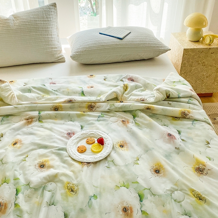 91家纺网 家纺一手货源 找家纺 梦莱斯2025新款印花夏被 梦露