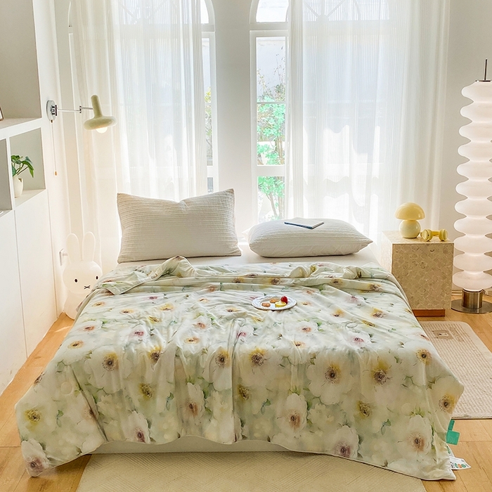 91家纺网 家纺一手货源 找家纺 梦莱斯2025新款印花夏被 梦露