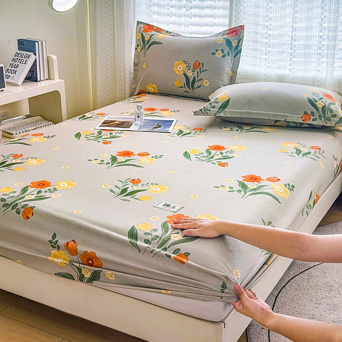 91家纺网 家纺一手货源 找家纺 （总）丝芙妮家居（原乐视家纺） 2025春夏新款全棉纯棉混纺云糯棉双层纱单床单 床单单件