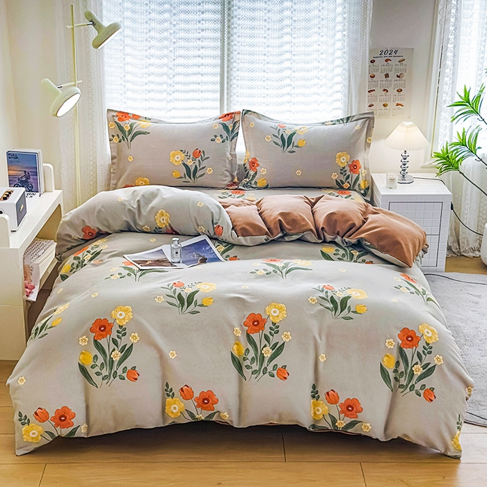 91家纺网 家纺一手货源 找家纺 （总）丝芙妮家居（原乐视家纺） 2025春夏新款全棉纯棉混纺云糯棉双层纱单床单 床单单件