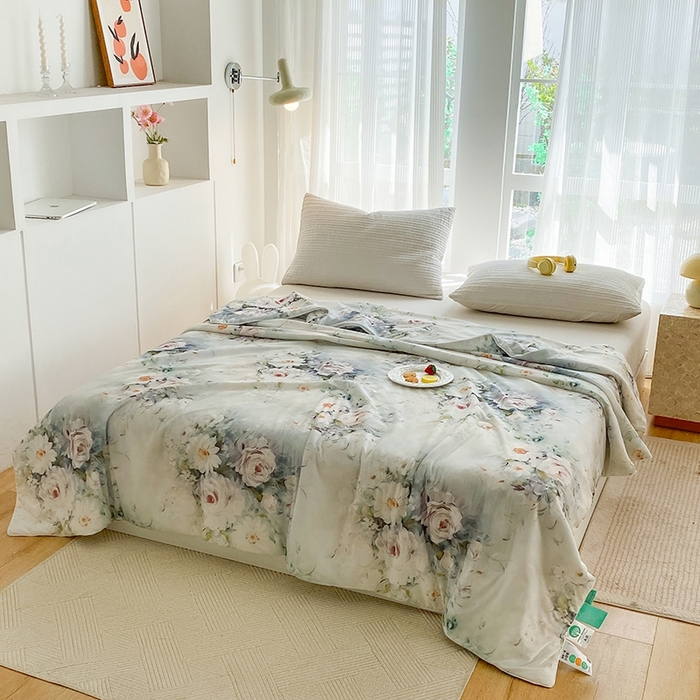 91家纺网 家纺一手货源 找家纺 梦莱斯2025新款印花夏被 探戈