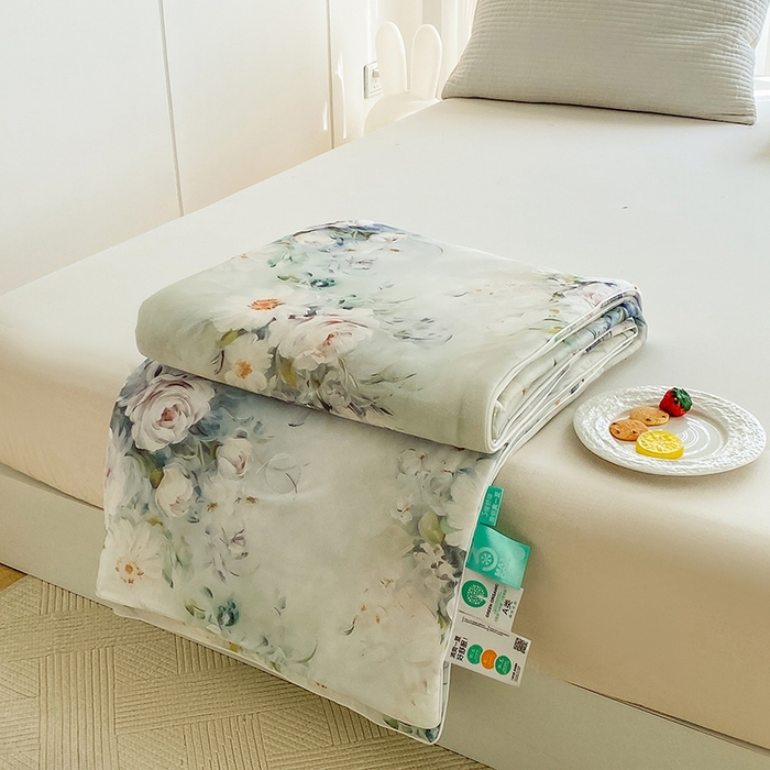 91家纺网 家纺一手货源 找家纺 梦莱斯2025新款印花夏被 探戈