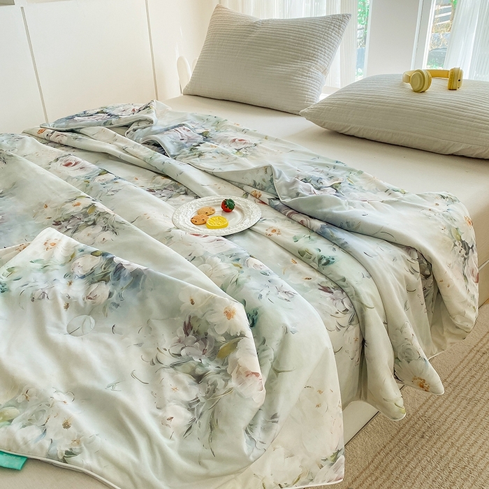 91家纺网 家纺一手货源 找家纺 梦莱斯2025新款印花夏被 探戈