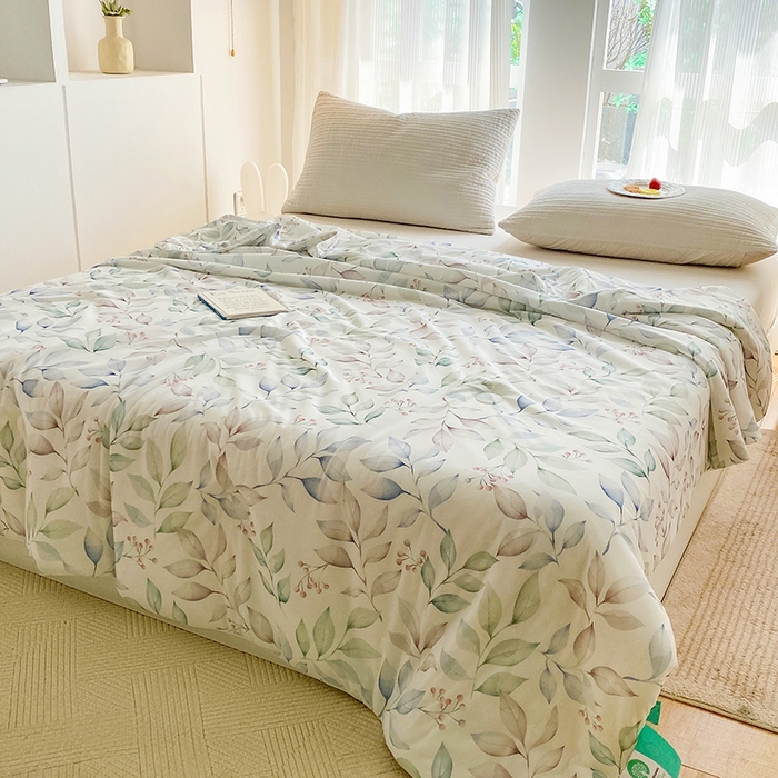 91家纺网 家纺一手货源 找家纺 梦莱斯2025新款印花夏被 芊意