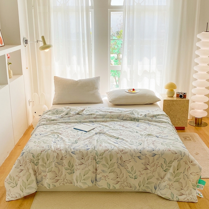 91家纺网 家纺一手货源 找家纺 梦莱斯2025新款印花夏被 芊意