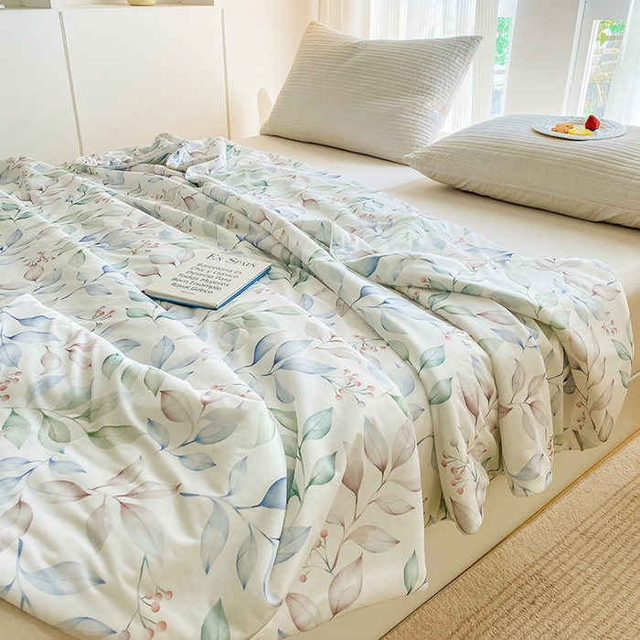 91家纺网 家纺一手货源 找家纺 梦莱斯2025新款印花夏被 芊意