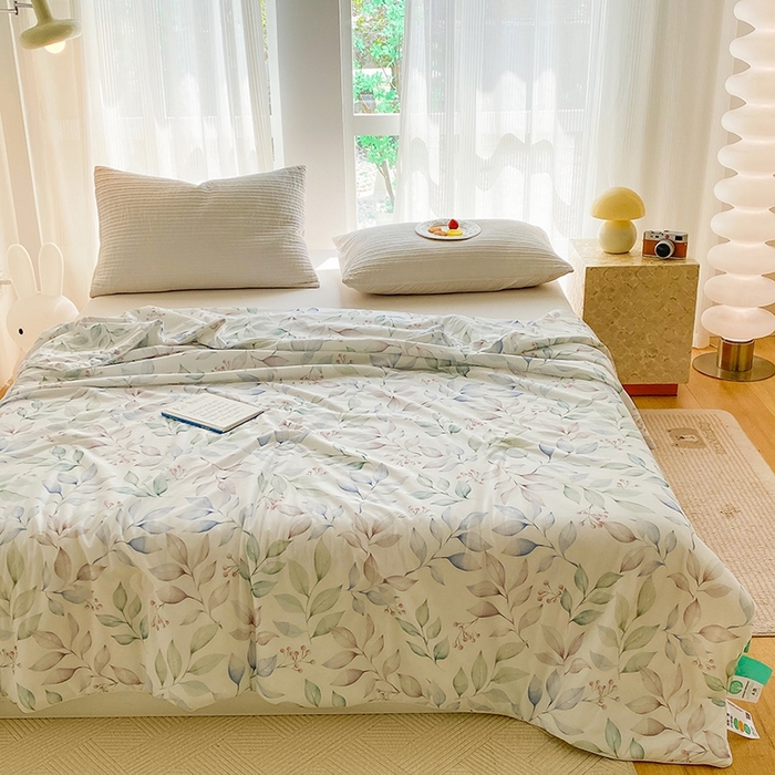 91家纺网 家纺一手货源 找家纺 梦莱斯2025新款印花夏被 芊意