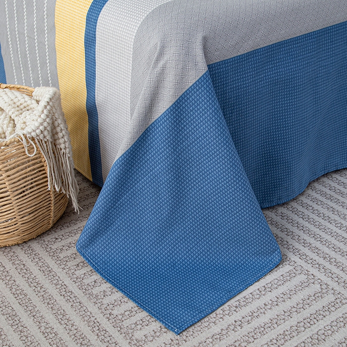 91家纺网 家纺一手货源 找家纺 丝芙妮家居（原乐视家纺） 2025春夏新款全棉纯棉混纺云糯棉双层纱单床单 床单单件 波利亚