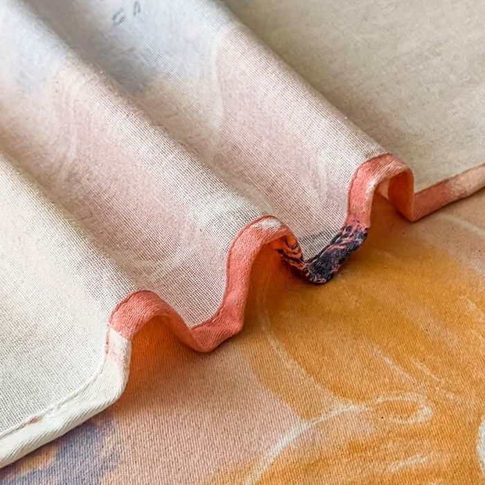 91家纺网 家纺一手货源 找家纺 丝芙妮家居（原乐视家纺） 2025春夏新款全棉纯棉混纺云糯棉双层纱单床单 床单单件 花晓