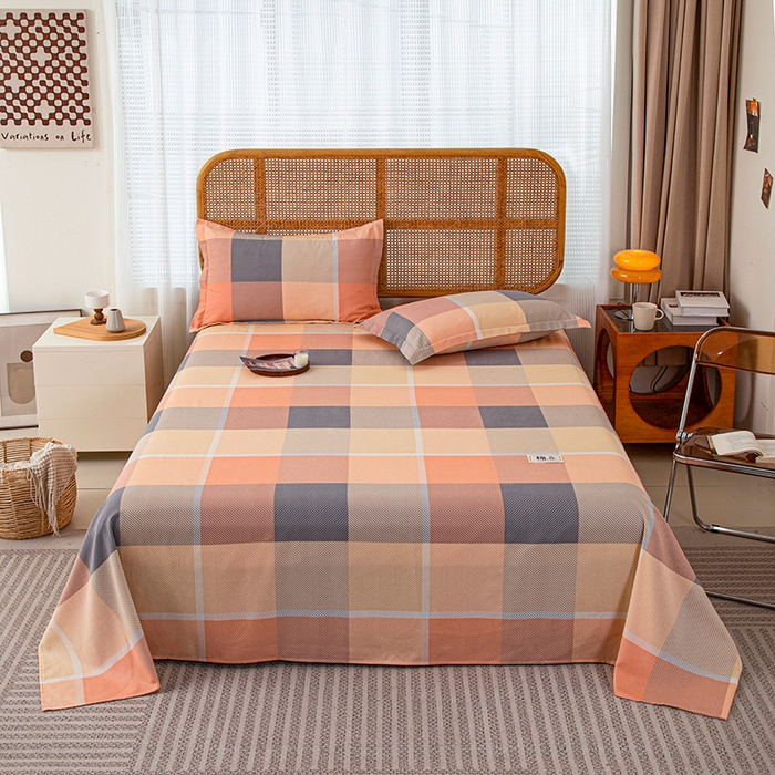 丝芙妮家居（原乐视家纺） 2025春夏新款全棉纯棉混纺云糯棉双层纱单床单 床单单件 凯瑟琳