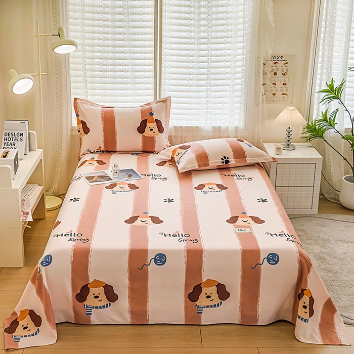 丝芙妮家居（原乐视家纺） 2025春夏新款全棉纯棉混纺云糯棉双层纱单床单 床单单件 罗宾