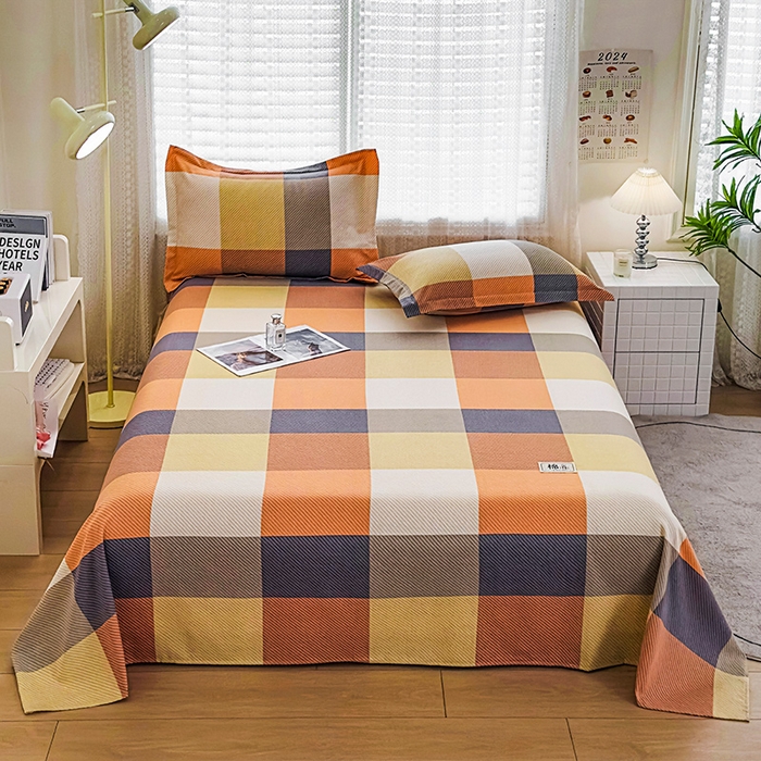 丝芙妮家居（原乐视家纺） 2025春夏新款全棉纯棉混纺云糯棉双层纱单床单 床单单件 西漠