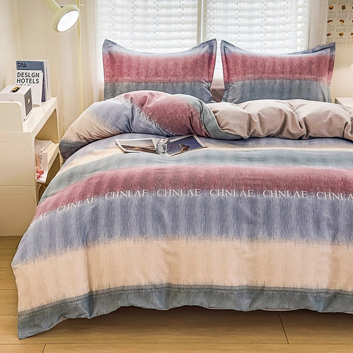 91家纺网 家纺一手货源 找家纺 丝芙妮家居（原乐视家纺） 2025春夏新款全棉纯棉混纺云糯棉双层纱单床单 床单单件 伊甸-灰