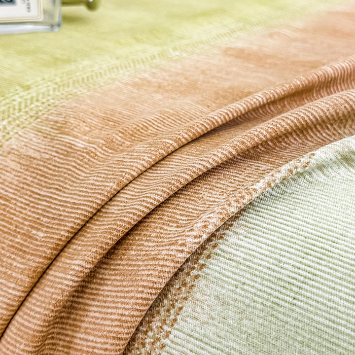 91家纺网 家纺一手货源 找家纺 丝芙妮家居（原乐视家纺） 2025春夏新款全棉纯棉混纺云糯棉双层纱单床单 床单单件 伊甸-绿