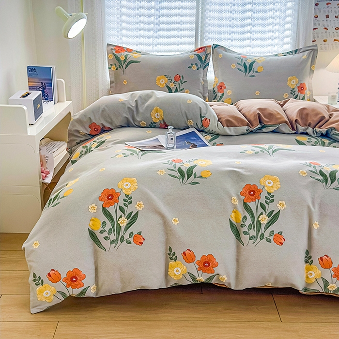 91家纺网 家纺一手货源 找家纺 （总）丝芙妮家居（原乐视家纺） 2025春夏新款全棉纯棉混纺云糯棉双层纱单床笠 床笠单件