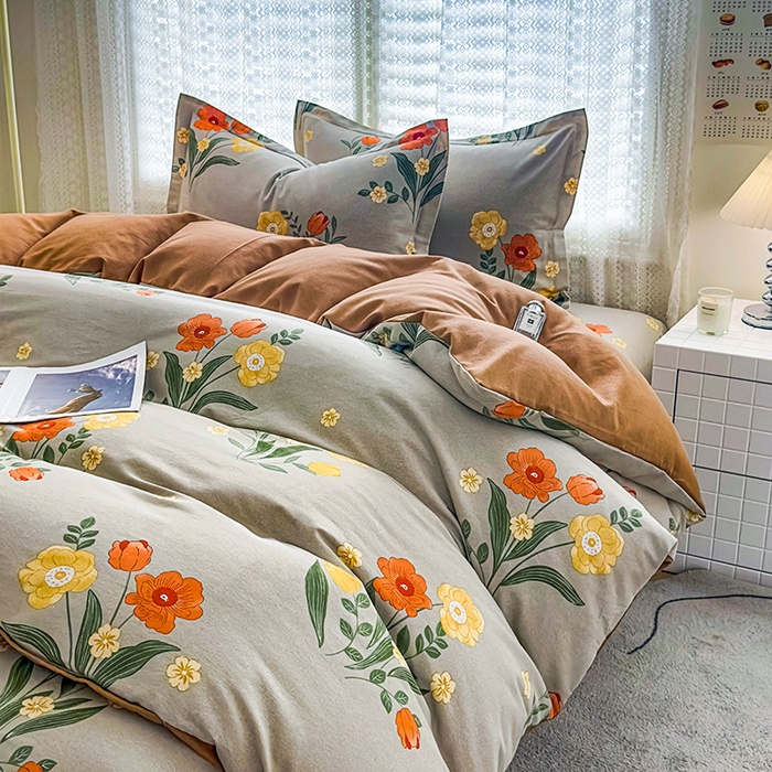 91家纺网 家纺一手货源 找家纺 （总）丝芙妮家居（原乐视家纺） 2025春夏新款全棉纯棉混纺云糯棉双层纱单床笠 床笠单件