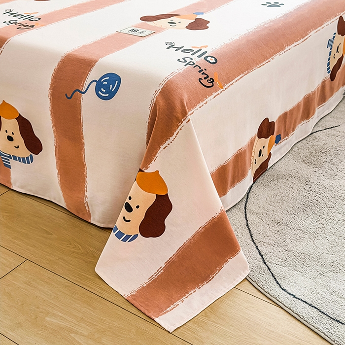 91家纺网 家纺一手货源 找家纺 丝芙妮家居（原乐视家纺） 2025春夏新款全棉纯棉混纺云糯棉双层纱单床笠 床笠单件 罗宾