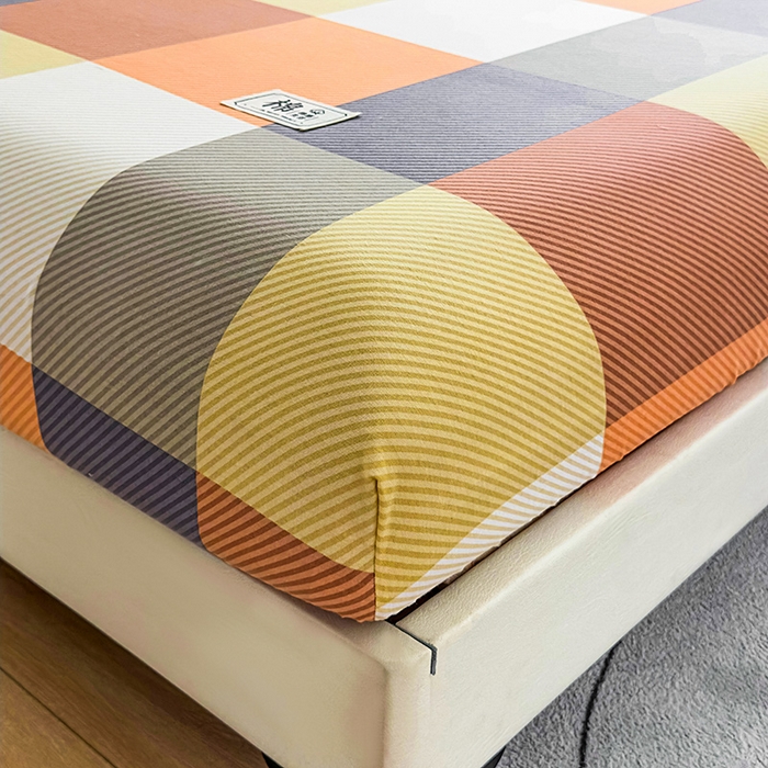 91家纺网 家纺一手货源 找家纺 丝芙妮家居（原乐视家纺） 2025春夏新款全棉纯棉混纺云糯棉双层纱单床笠 床笠单件 西漠