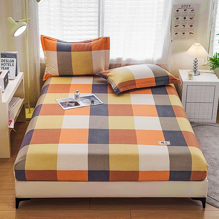 91家纺网 家纺一手货源 找家纺 丝芙妮家居（原乐视家纺） 2025春夏新款全棉纯棉混纺云糯棉双层纱单床笠 床笠单件 西漠