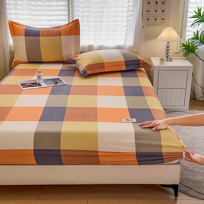 91家纺网 家纺一手货源 找家纺 丝芙妮家居（原乐视家纺） 2025春夏新款全棉纯棉混纺云糯棉双层纱单床笠 床笠单件 西漠