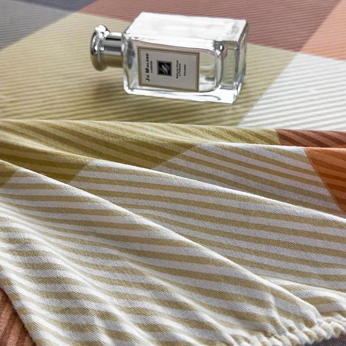 91家纺网 家纺一手货源 找家纺 丝芙妮家居（原乐视家纺） 2025春夏新款全棉纯棉混纺云糯棉双层纱单床笠 床笠单件 西漠