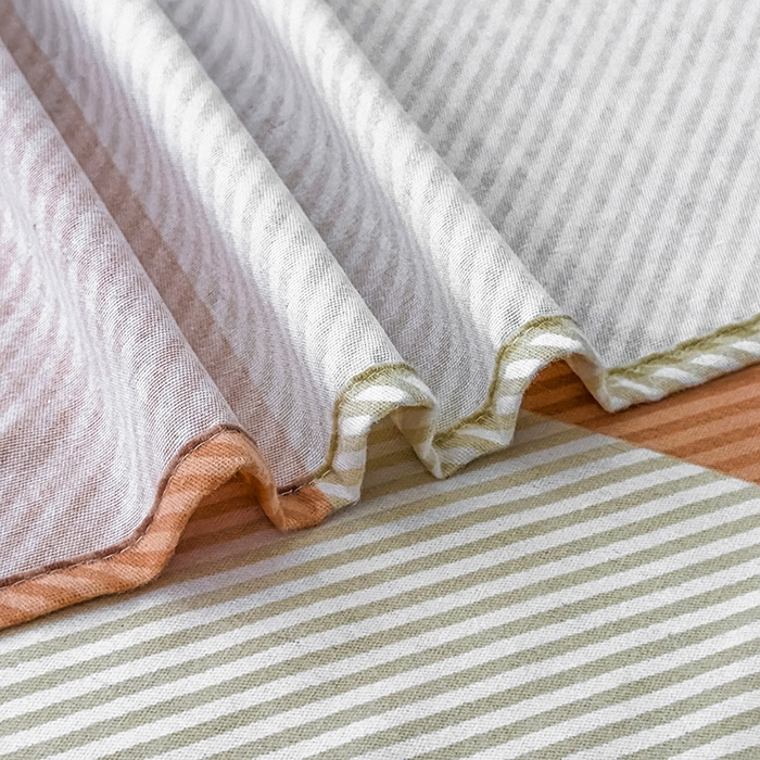 91家纺网 家纺一手货源 找家纺 丝芙妮家居（原乐视家纺） 2025春夏新款全棉纯棉混纺云糯棉双层纱单床笠 床笠单件 西漠