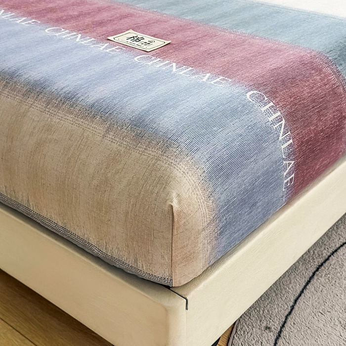 91家纺网 家纺一手货源 找家纺 丝芙妮家居（原乐视家纺） 2025春夏新款全棉纯棉混纺云糯棉双层纱单床笠 床笠单件 伊甸-灰