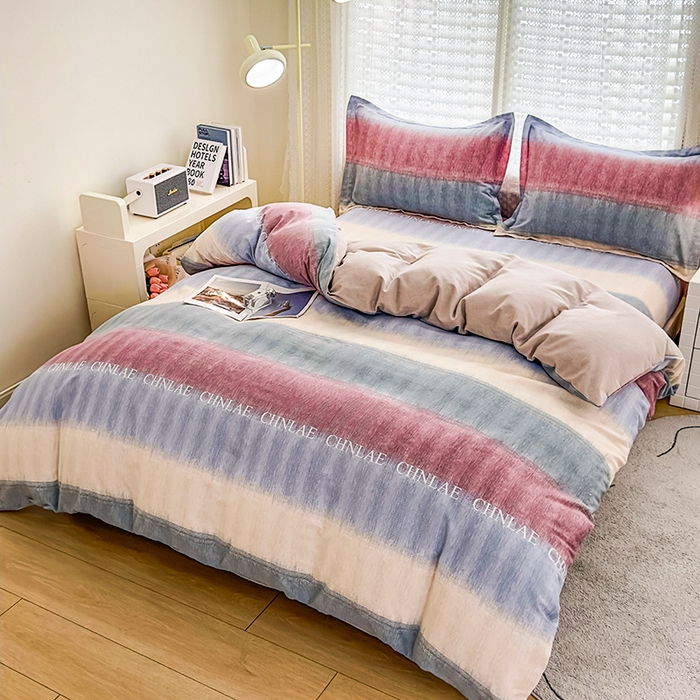 91家纺网 家纺一手货源 找家纺 丝芙妮家居（原乐视家纺） 2025春夏新款全棉纯棉混纺云糯棉双层纱单床笠 床笠单件 伊甸-灰