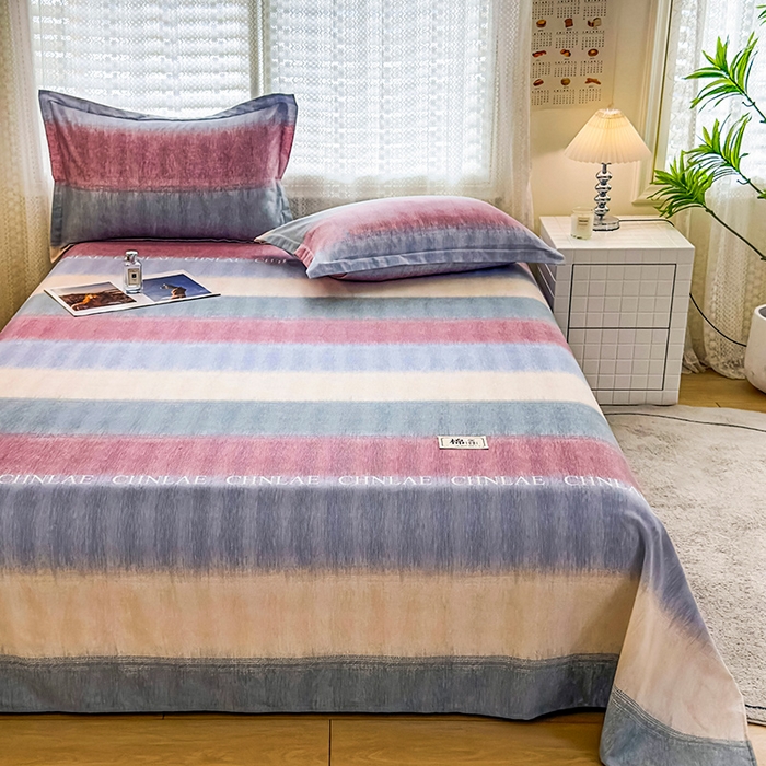 91家纺网 家纺一手货源 找家纺 丝芙妮家居（原乐视家纺） 2025春夏新款全棉纯棉混纺云糯棉双层纱单床笠 床笠单件 伊甸-灰