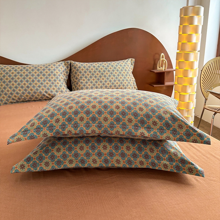 91家纺网 家纺一手货源 找家纺 （总）丝芙妮家居（原乐视家纺） 2025新款全棉纯棉云糯棉双层纱套件系列