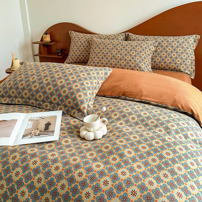 91家纺网 家纺一手货源 找家纺 （总）丝芙妮家居（原乐视家纺） 2025新款全棉纯棉云糯棉双层纱套件系列