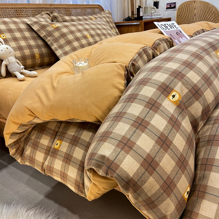 91家纺网 家纺一手货源 找家纺 （总）丝芙妮家居（原乐视家纺） 2025新款全棉纯棉云糯棉双层纱套件系列