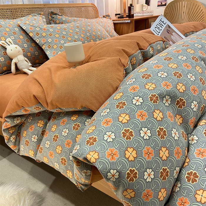 91家纺网 家纺一手货源 找家纺 （总）丝芙妮家居（原乐视家纺） 2025新款全棉纯棉云糯棉双层纱套件系列