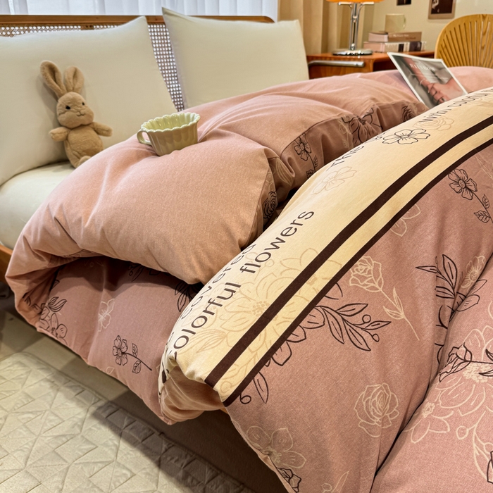 91家纺网 家纺一手货源 找家纺 （总）丝芙妮家居（原乐视家纺） 2025新款全棉纯棉云糯棉双层纱套件系列