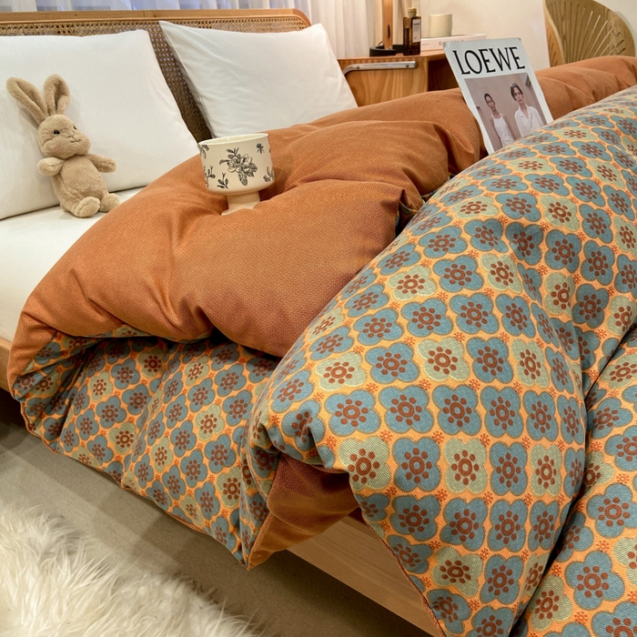 91家纺网 家纺一手货源 找家纺 丝芙妮家居（原乐视家纺） 2025新款全棉纯棉云糯棉双层纱套件系列 莱茵