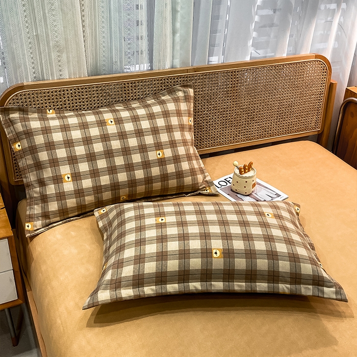 91家纺网 家纺一手货源 找家纺 丝芙妮家居（原乐视家纺） 2025新款全棉纯棉云糯棉双层纱套件系列 小狮子