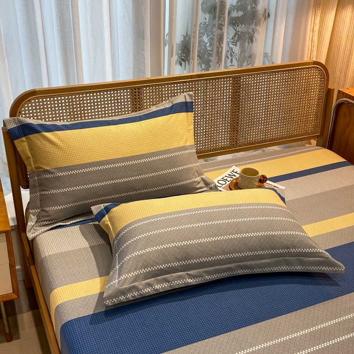 91家纺网 家纺一手货源 找家纺 丝芙妮家居（原乐视家纺） 2025新款全棉纯棉云糯棉双层纱套件系列 波利亚