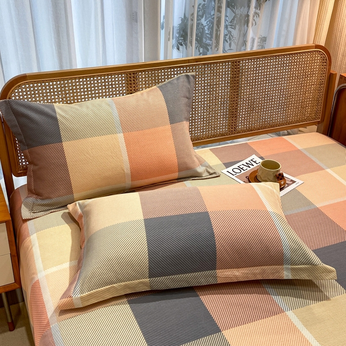 91家纺网 家纺一手货源 找家纺 丝芙妮家居（原乐视家纺） 2025新款全棉纯棉云糯棉双层纱套件系列 凯瑟琳