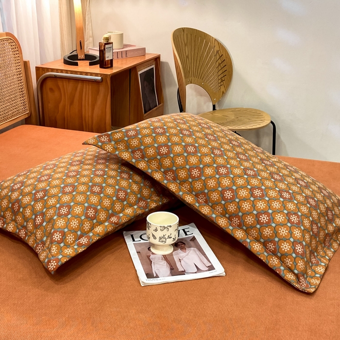 91家纺网 家纺一手货源 找家纺 丝芙妮家居（原乐视家纺） 2025新款全棉纯棉云糯棉双层纱套件系列 狂想